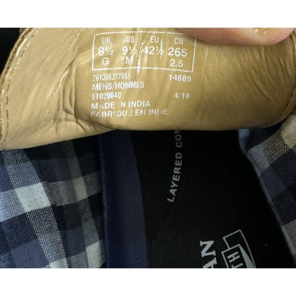 Bostonian Nantasket Mid Mens Dress Boot Dark Tan Leather Retro  US Size 9.5 M - Picture 5 of 5